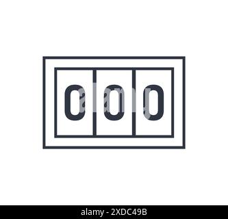 Counter reset symbol Stock Vector