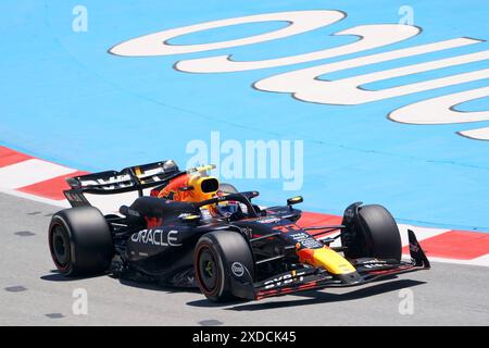 Circuit de Barcelona-Catalunya, Barcelona, Spain. 21st June, 2024. Formula 1 Spanish Grand Prix 2023; Practice day; Sergio Perez (MEX), Red Bull Racing Credit: Action Plus Sports/Alamy Live News Stock Photo