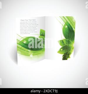 double sided brochure Stock Vector