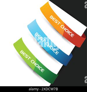 colorful tag collection vector design illustration Stock Vector