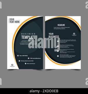 creative brochure flyer design with vibrant colors template design illustration Stock Vector
