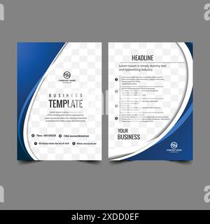creative brochure flyer design with vibrant colors template design illustration Stock Vector