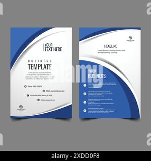 creative brochure flyer design with vibrant colors template design illustration Stock Vector