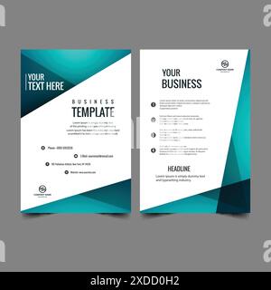 creative brochure flyer design with vibrant colors template design illustration Stock Vector