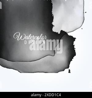 grey watercolor vector design illustration Stock Vector