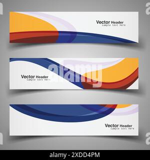 modern colorful banners vector design illustration Stock Vector