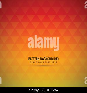 red yellow polygonal background Stock Vector