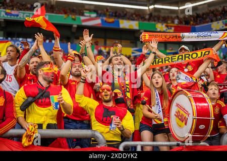 Gelsenkirchen, Germany. 20th Jun 2024.  Spanische Fans  Spain - Italy Spanien - Italien 20.06.2024   Copyright (nur für journalistische Zwecke) by : Stock Photo