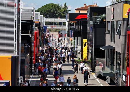 Barcelona, Spain. 22nd June, 2024. Paddock atmosphere. Formula 1 World Championship, Rd 10, Spanish Grand Prix, Saturday 22nd June 2024. Barcelona, Spain. Credit: James Moy/Alamy Live News Stock Photo