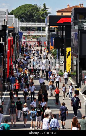 Barcelona, Spain. 22nd June, 2024. Paddock atmosphere. Formula 1 World Championship, Rd 10, Spanish Grand Prix, Saturday 22nd June 2024. Barcelona, Spain. Credit: James Moy/Alamy Live News Stock Photo