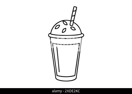 smoothie Vector Illustration and Line art eps Stock Vector