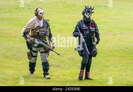 Cosplayers during Comic Con Yorkshire at the Yorkshire Event Centre, in Harrogate, Yorkshire. Picture date: Saturday June 22, 2024. Stock Photo