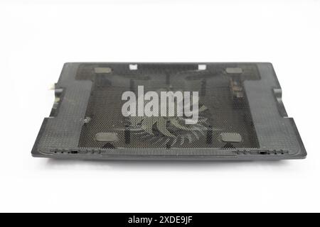 Cooling pad for laptop computer isolated on white background with copy space Stock Photo