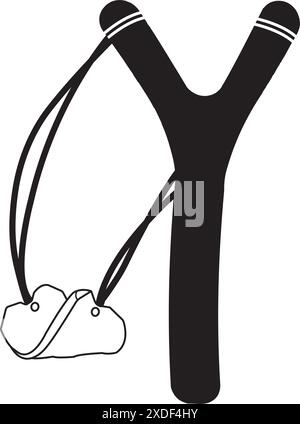 slingshot icon vector illustration simple design Stock Vector