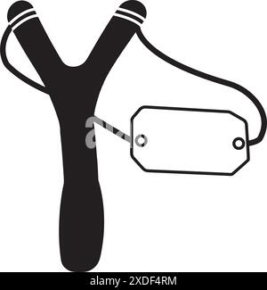 slingshot icon vector illustration simple design Stock Vector