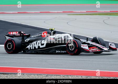 Circuit de Barcelona-Catalunya, Barcelona, Spain. 22nd June, 2024. Formula 1 Spanish Grand Prix 2023; Qualifying Day; Nico Hulkenberg, Haas Credit: Action Plus Sports/Alamy Live News Stock Photo