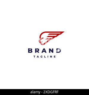 Head Silhouette With Speed Accent Logo Design. Head Icon With Lines Speed Logo Design. Stock Vector