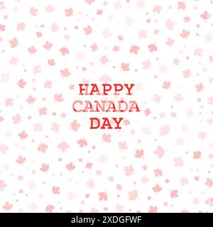 Canada Day pattern background. Use to background, banner, placard, card, poster design. Celebrating Canada independence day. Stock Vector
