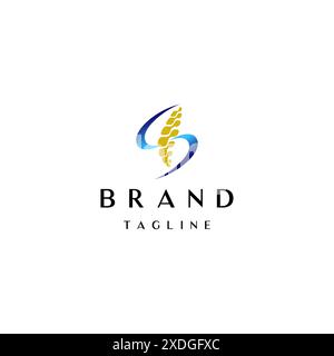 Spine Icon With Letter S Curved Lines Logo Design. Letter S Curved Lines Surrounded Spine Icon Logo Design. Stock Vector
