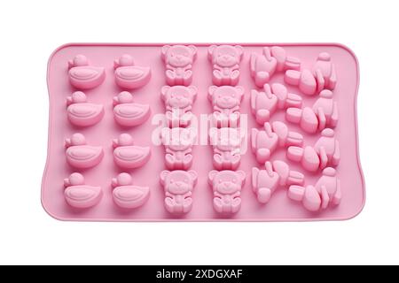 Silicone mold for baking or crafting on a white background Stock Photo