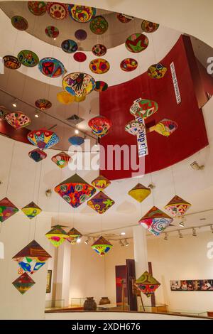 Hanoi, Vietnam - 29 Jan, 2024: Decorations in the lobby of the Vietnamese Womens Museum, Hanoi Stock Photo