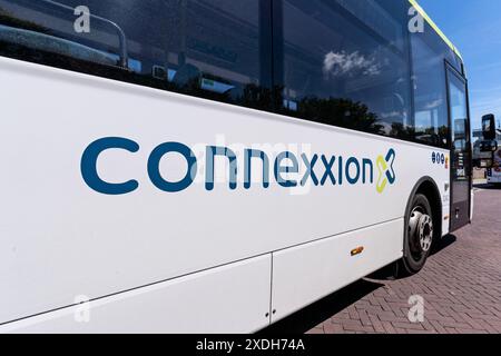 Connexxion VDL Citea LLE-120 bus in Hoorn, Netherlands Stock Photo