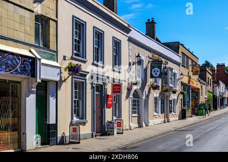 Beckets Inn on the High Street in Glastonbury, Somerset, England, UK Stock Photo