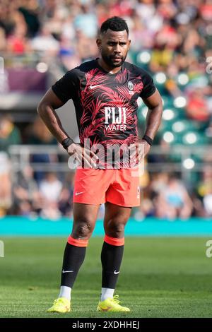 Twickenham Stadium, London, UK. 22nd June, 2024. Killik Cup Rugby, Barbarians versus Fiji;, Epeli Waqaiece Credit: Action Plus Sports/Alamy Live News Stock Photo