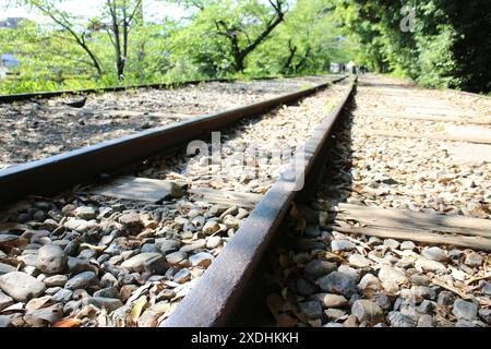 Keage Incline (old train tracks) in Kyoto, Japan Stock Photo