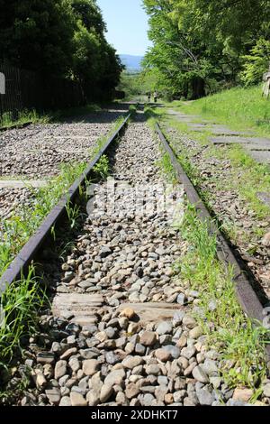 Keage Incline (old train tracks) in Kyoto, Japan Stock Photo