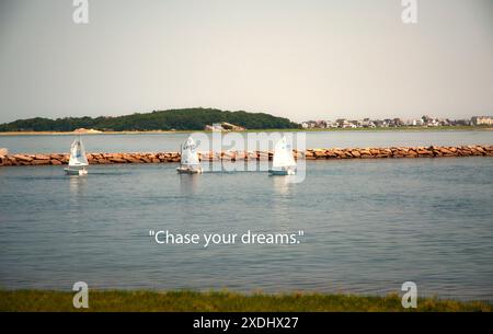 Ocean scenes always help with calmness. Stock Photo