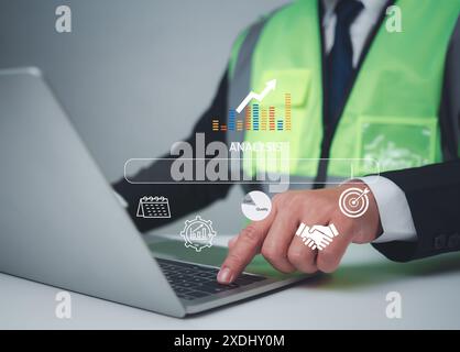 Construction planning, Structural calculation, Structural design, Project presentation plan, Construction cost planning, Engineer or Architect use com Stock Photo