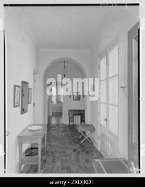 Albert D. Williams, residence in Naples, Florida. Entrance hall. Gottscho-Schleisner Collection Stock Photo