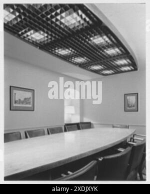 Chemical Corn Exchange, 425 Park Ave., New York. Board room II. Gottscho-Schleisner Collection Stock Photo