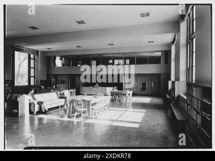 Brooklyn Public Library (Ingersoll Memorial), Prospect Park Plaza, New York. Children's reading room. Gottscho-Schleisner Collection Stock Photo