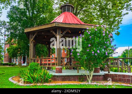 Wartburg, Tennessee, USA - July 29, 2023: Cupola near Morgan County courthouse  in the downtown. Stock Photo