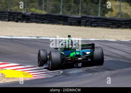 Salinas, Ca, USA. 21st June, 2024. AGUSTIN HUGO CANAPINO (78) of Arrecifes, Argentina practices for the Firestone Grand Prix of Monterey at WeatherTech Raceway Laguna Seca in Salinas, CA. (Credit Image: © Walter G. Arce Sr./ASP via ZUMA Press Wire) EDITORIAL USAGE ONLY! Not for Commercial USAGE! Stock Photo