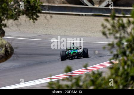 Salinas, Ca, USA. 21st June, 2024. AGUSTIN HUGO CANAPINO (78) of Arrecifes, Argentina practices for the Firestone Grand Prix of Monterey at WeatherTech Raceway Laguna Seca in Salinas, CA. (Credit Image: © Walter G. Arce Sr./ASP via ZUMA Press Wire) EDITORIAL USAGE ONLY! Not for Commercial USAGE! Stock Photo