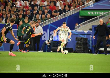 Stuttgart, Germany, 23rd Jun, 2024. Action from the match between Scotland Hungary at the Stuttgart arena, at EURO 2024 Stuttgart, Germany. Photo credit: Paul Blake/Alamy Sports News Stock Photo