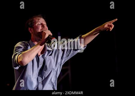 Wien, Österreich. 23. Juni 2024. Wanda beim 41. Donauinselfest auf der Hauptbühne. Vienna *** Vienna, Austria June 23, 2024 Wanda at the 41 Danube Island Festival on the main stage Vienna Stock Photo