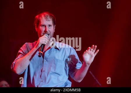 Wien, Österreich. 23. Juni 2024. Wanda beim 41. Donauinselfest auf der Hauptbühne. Vienna *** Vienna, Austria June 23, 2024 Wanda at the 41 Danube Island Festival on the main stage Vienna Stock Photo