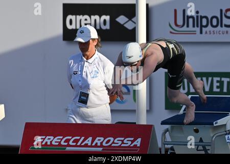 Foro Italico, Rome, Italy. 23rd June, 2024. SetteColli Olympic Qualifying Swimming, Day 3; HANLON Kara 200m Breaststroke Credit: Action Plus Sports/Alamy Live News Stock Photo