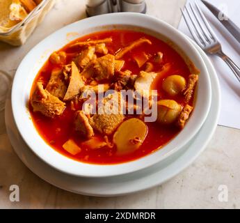 French stewed tripe dish Provencal-style tripe Stock Photo