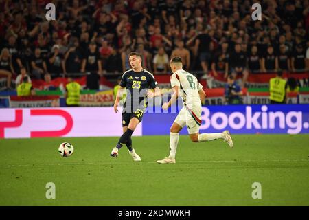 Stuttgart, Germany, 23rd Jun, 2024. Action from the match between Scotland Hungary at the Stuttgart arena, at EURO 2024 Stuttgart, Germany. Photo credit: Paul Blake/Alamy Sports News Stock Photo