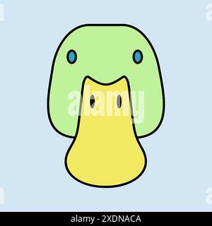 Duck icon. Farm animal vector illustration. Agriculture sign. Graph symbol for your web site design, logo, app, UI. EPS10. Stock Vector