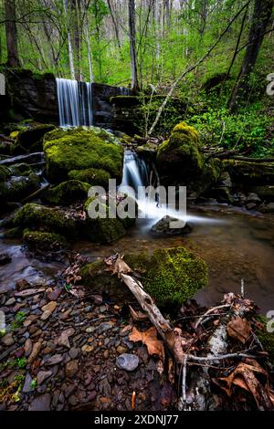 Waterfall in West Virginia Wilderness Stock Photo