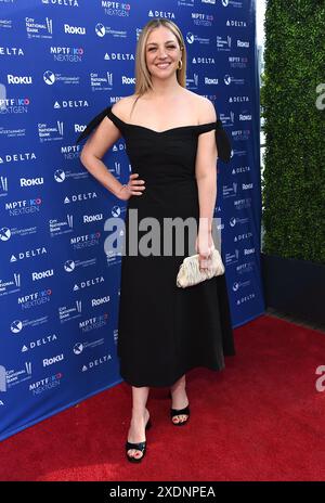 Hollywood, USA. 23rd June, 2024. Abby Elliott arriving to the MPTF NextGen Summer Party held at NeueHouse Hollywood on June 23, 2024 in Hollywood, Ca. © Lisa OConnor/AFF-USA.com Credit: AFF/Alamy Live News Stock Photo