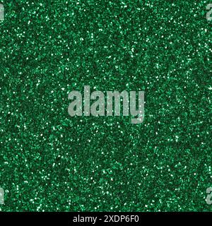Abstract green glitter background. Seamless texture. Stock Photo