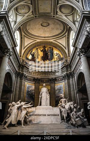 La Convention Nationale Statue in the Panthéon - Paris, France Stock Photo