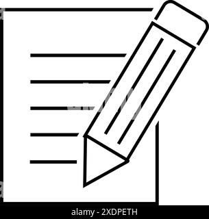 computer editing icon for web, apk, android illustration design Stock Vector